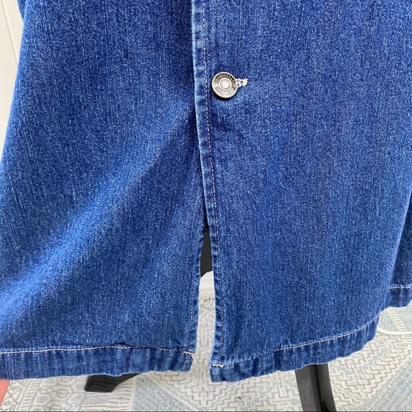 Vintage Blass Sport Denim Button Front Skirt 6P - Picture 7 of 15